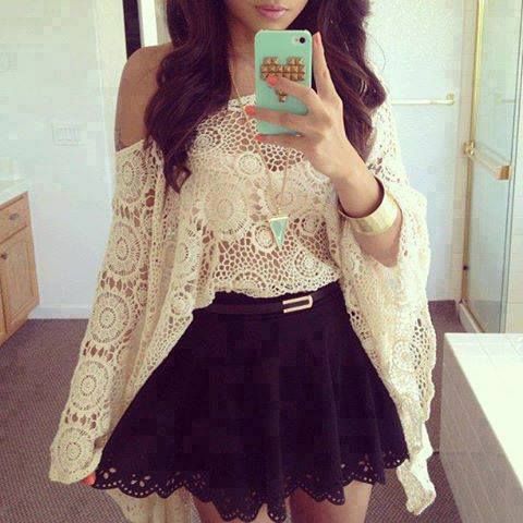 Europeia Sólidos Skirt / Liadies