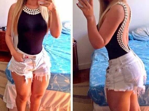 Body Pérolas Isabella
