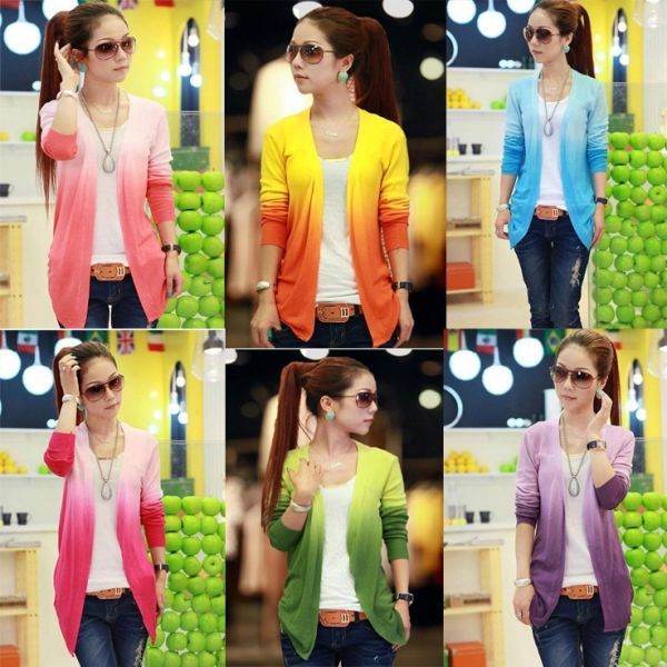 CARDIGAN CANDY COLORS MEIA ESTACION