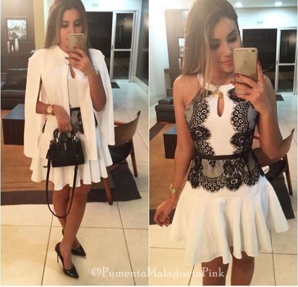 Vestido Jaccquard Renda Chantilyy