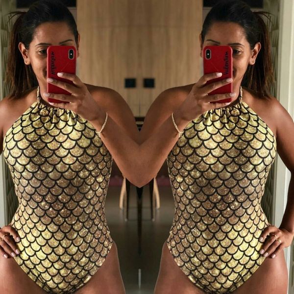 Body sereia dourada