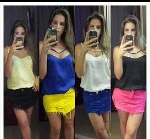 Blusas em cetim Lorena