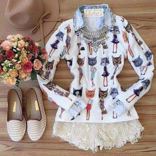 Blusa Gatinhos