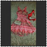 Vestido Nacional Renda vermelho